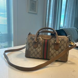 Vintage Gucci Boston Top Handle or Crossbody Bag
